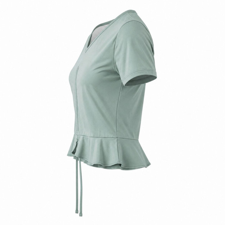 کراپ تی شرت ورزشی آستین کوتاه زنانه مدل up-1039