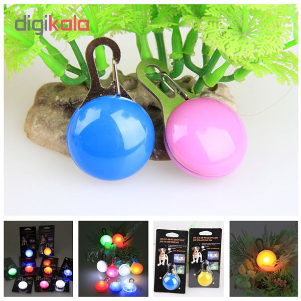 گردن آویز سگ و گربه چراغ دار مدل LED TAG