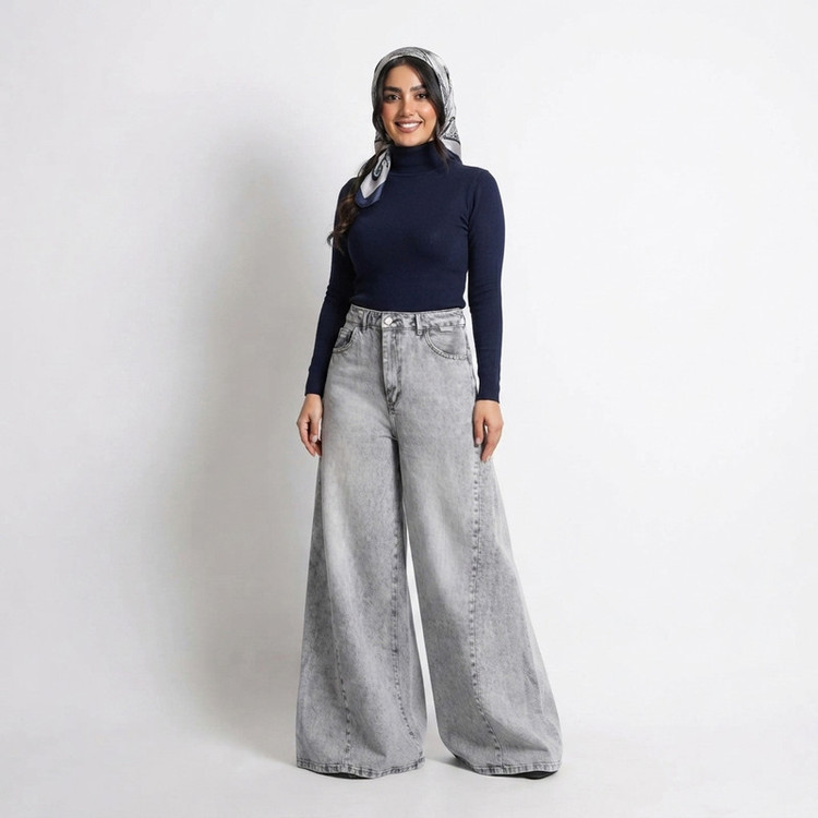 شلوار جین شافل زنانه مدل 292