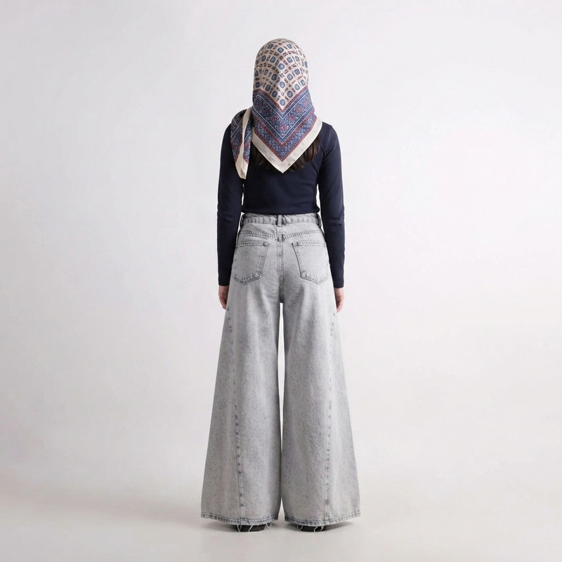 شلوار جین شافل زنانه مدل 292