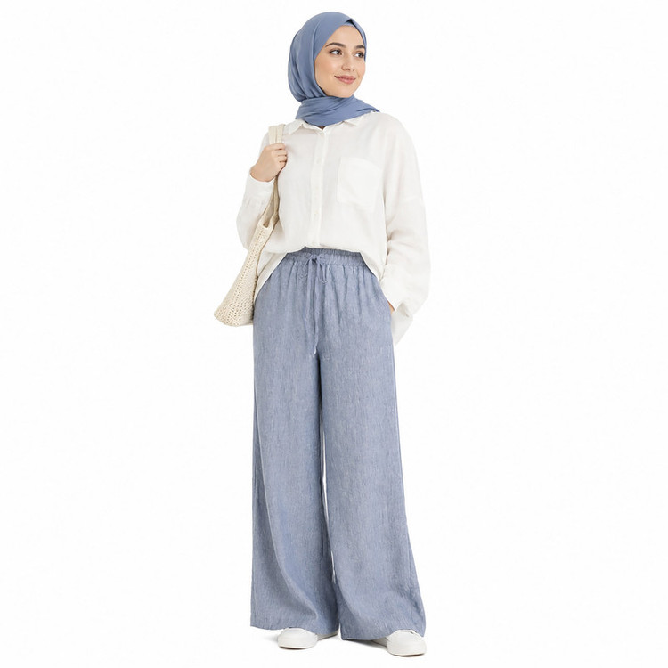 شلوار فول بگ زنانه مدل 16266