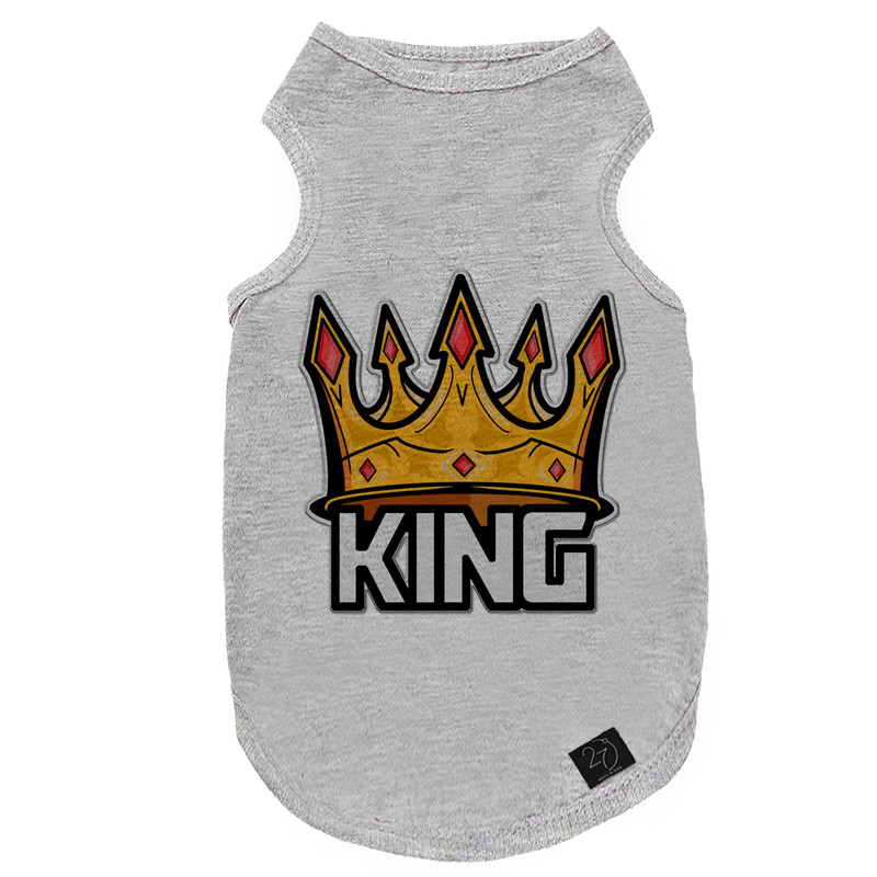 لباس سگ و گربه 27 طرح KING کد J07 سایز XL