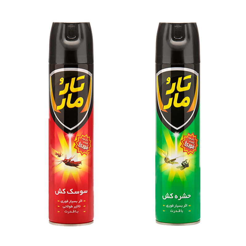 حشره کش و سوسک کش  تار و مار مدل Hs-Sg حجم 400 میلی لیتر مجموعه 2 عددی