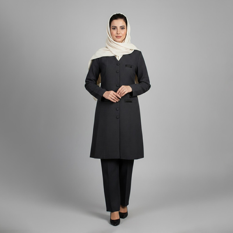 مانتو و شلوار زنانه مدل کرشمه کد 155681