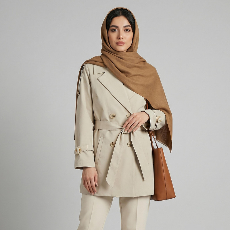 بارانی زنانه مدل آرات کد 2390