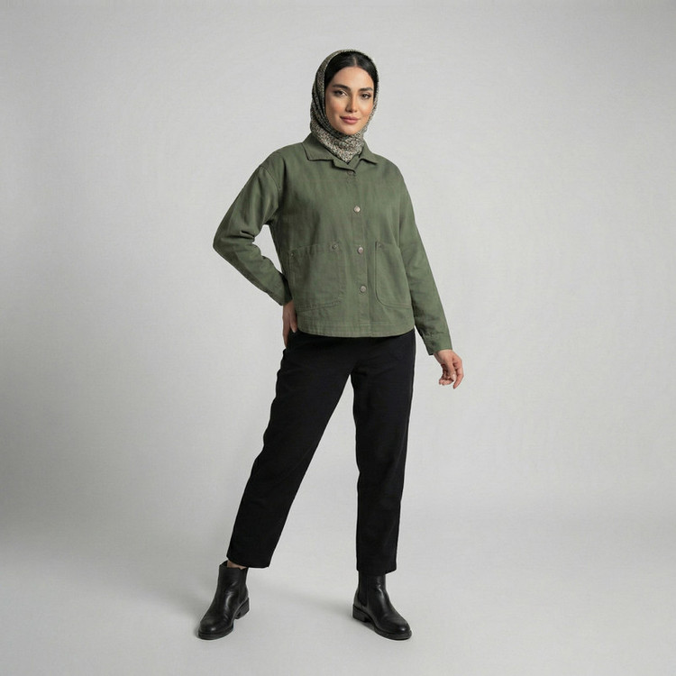 کراپ کت زنانه مدل آیریک کد 2436