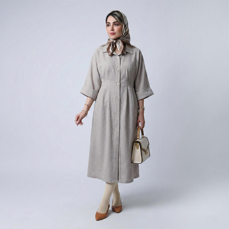 مانتو زنانه مدل باتیس کد 229051