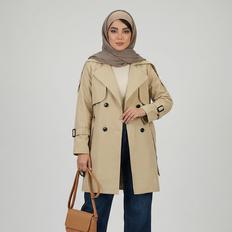 بارانی زنانه مدل نیکدل کد 2303