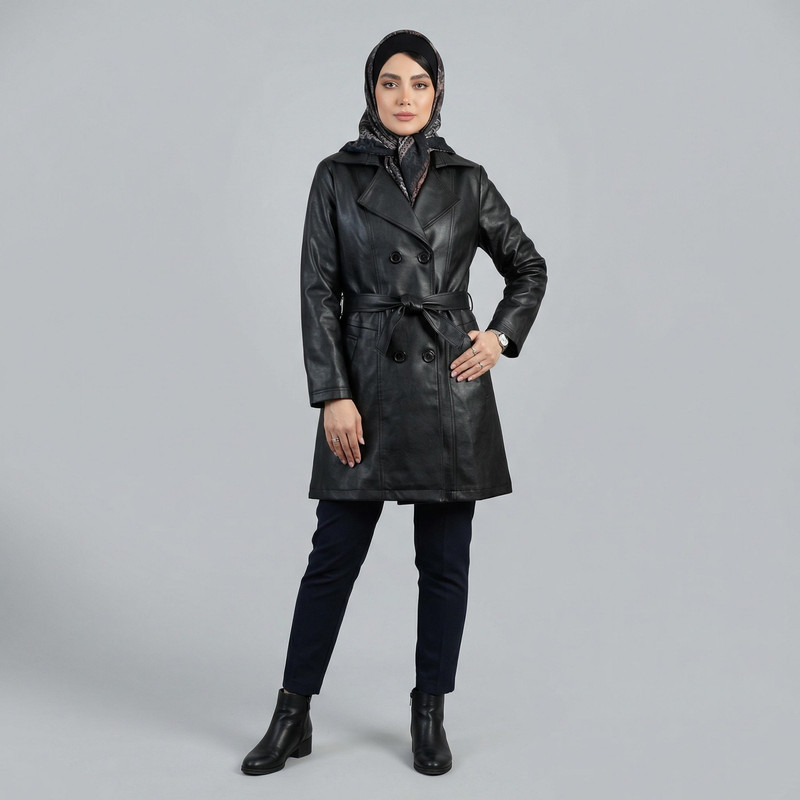 کت چرم زنانه مدل سالیز کد 234301