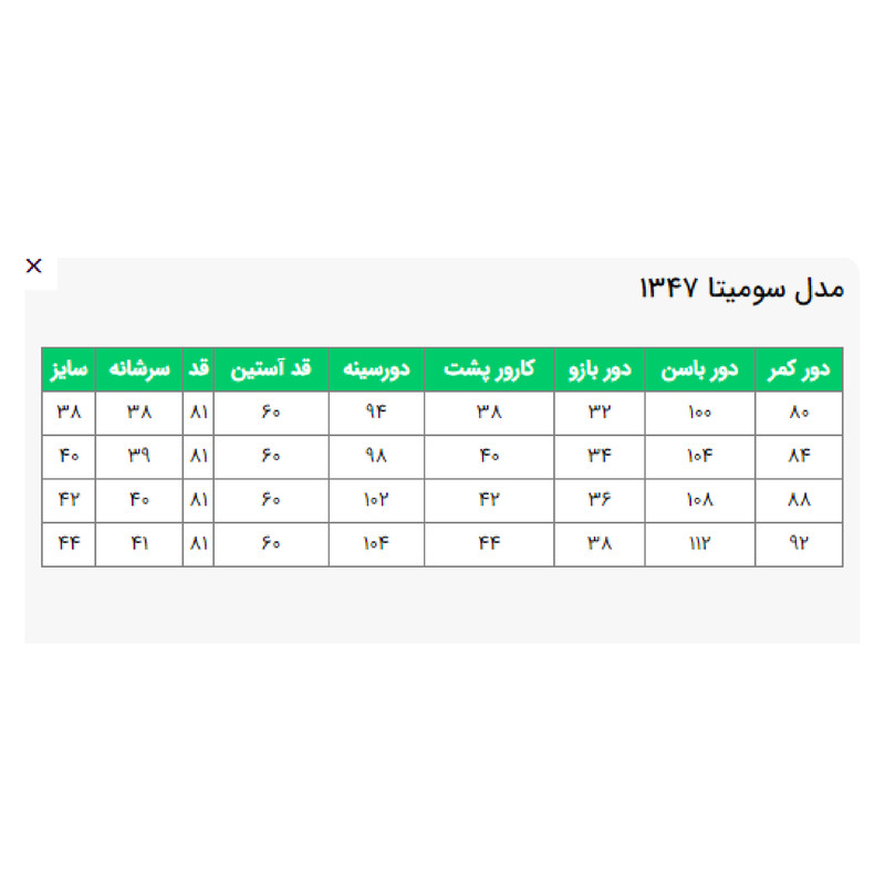 مانتو زنانه مدل سومیتا کد 134701
