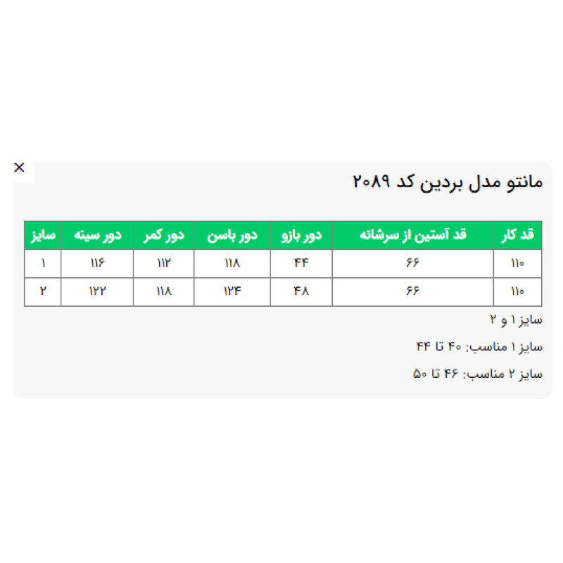 مانتو زنانه مدل بردین کد 208951