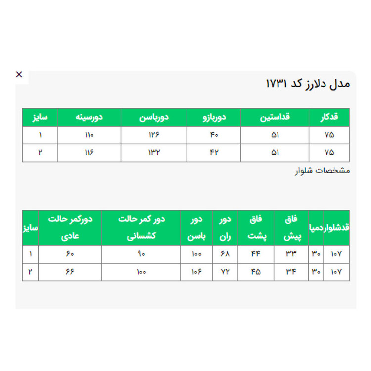 مانتو و شلوار زنانه مدل دلارز کد 173135