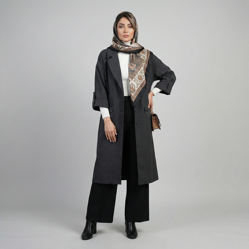 مانتو زنانه مدل زلاله کد 2375