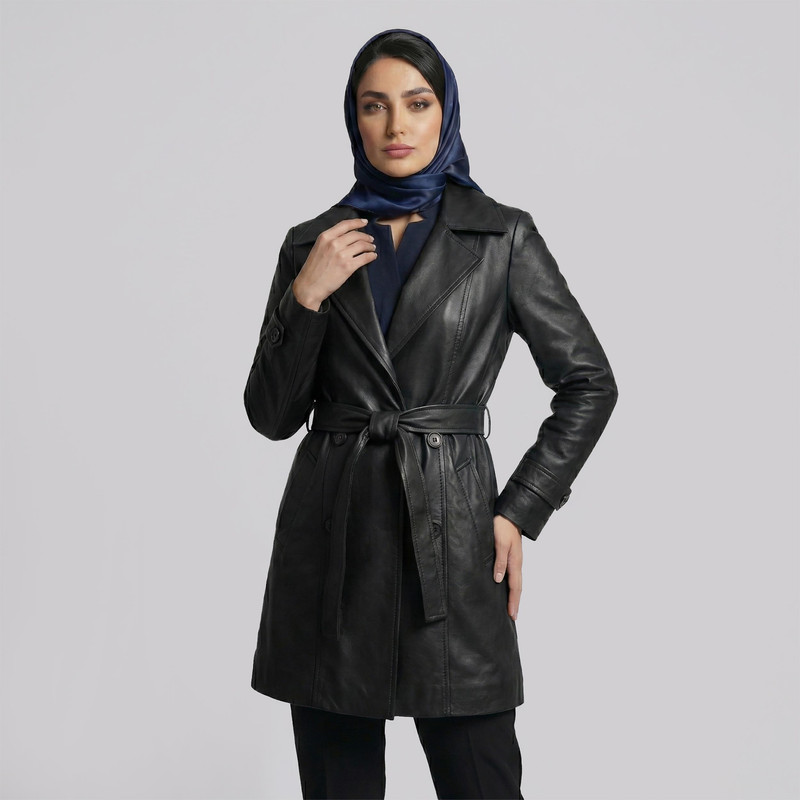 کت چرم زنانه مدل گیلوا کد 2426