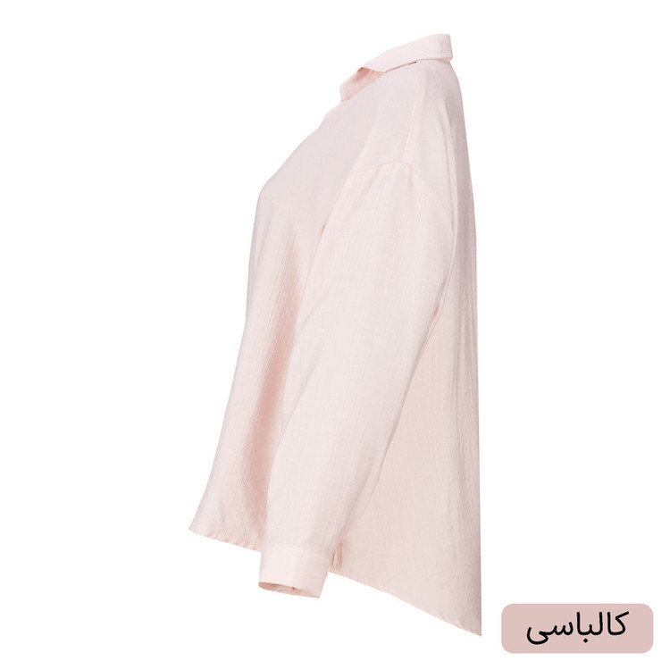 شومیز آستین بلند یقه هفت زنانه مدل نوشان کد 2551