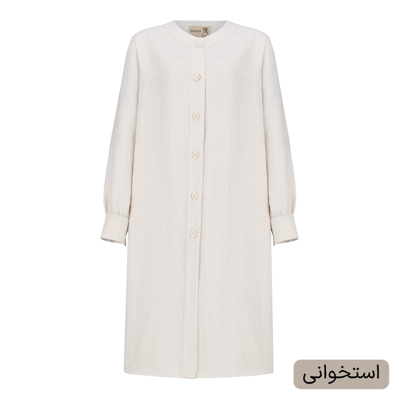 مانتو زیر زانو زنانه مدل آیسین کد 2493