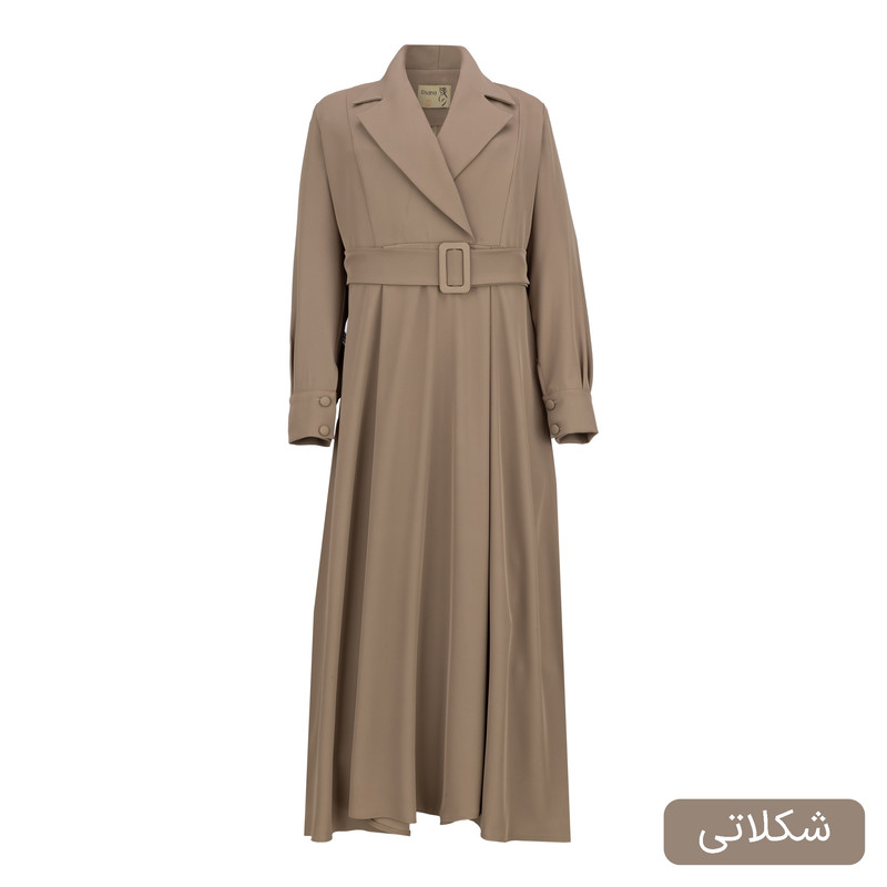 مانتو زیر زانو زنانه مدل ماردین کد 2483