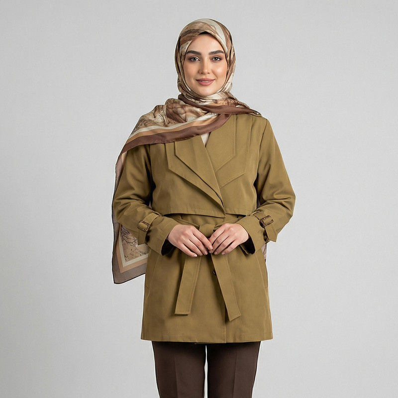 بارانی زنانه مدل زرشام کد 230075