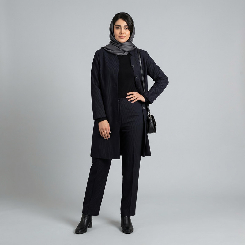 مانتو و شلوار زنانه مدل حدیث کد 52128