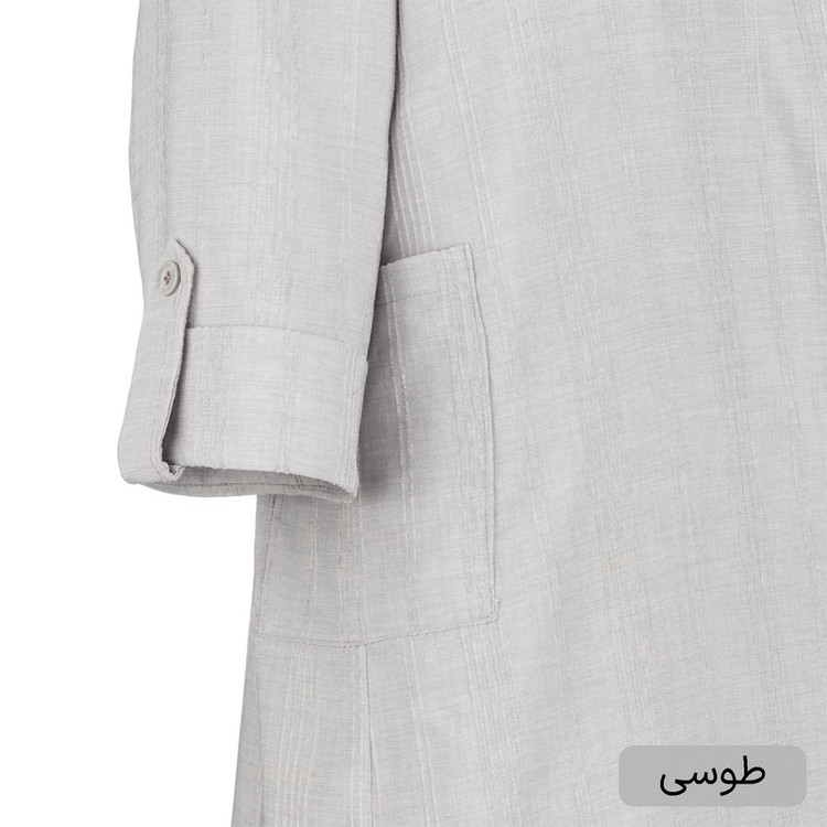 مانتو زیر زانو زنانه مدل مادلی کد 2610