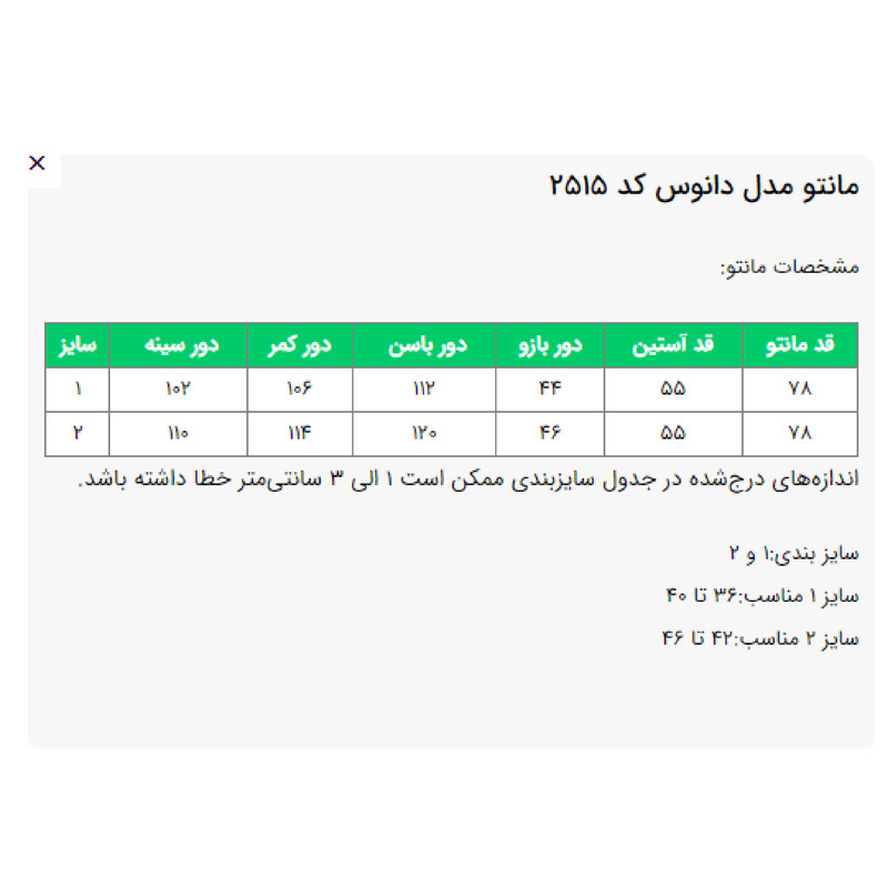 مانتو کتی زنانه مدل دانوس کد 2515