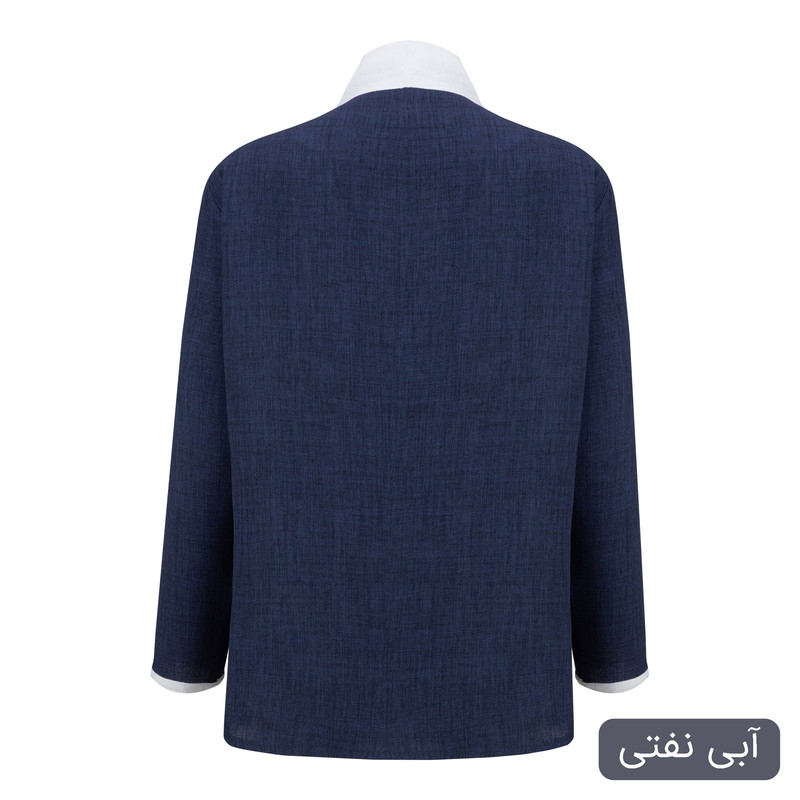بلوز آستین بلند یقه هفت زنانه مدل کایارا کد 2512