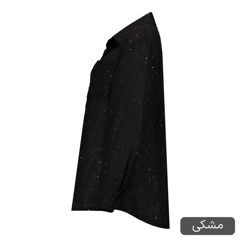 شومیز آستین بلند یقه برگردان زنانه مدل دایکو کد 2519