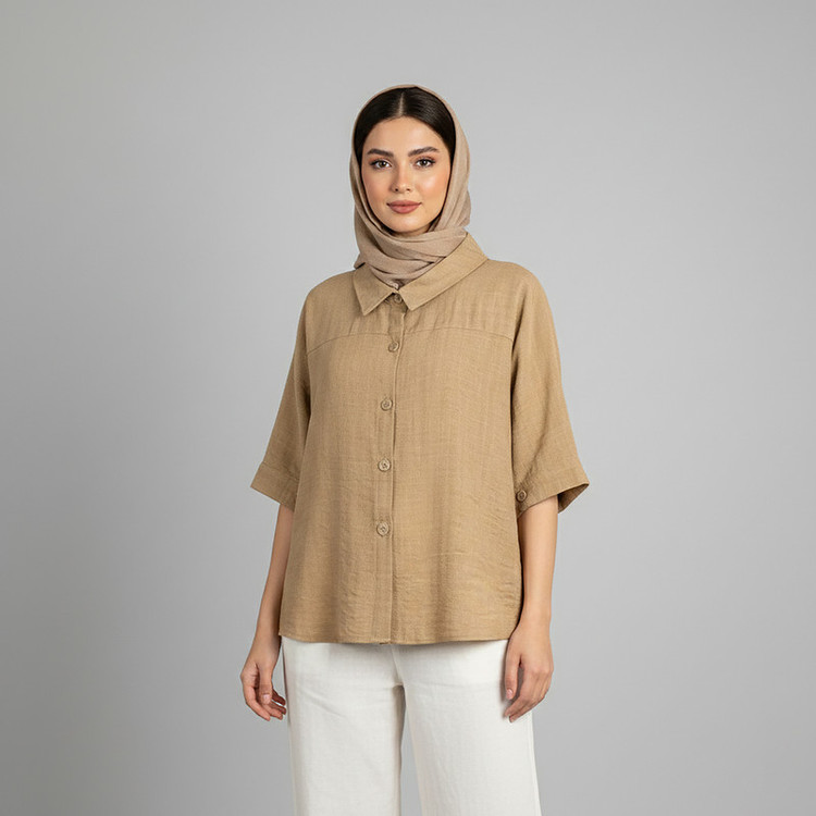 مانتو شومیزی زنانه مدل شهگل کد 222605