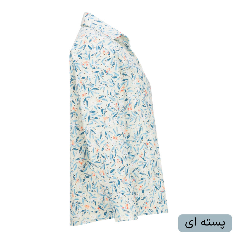 شومیز آستین بلند یقه برگردان زنانه مدل لعیا کد 2420