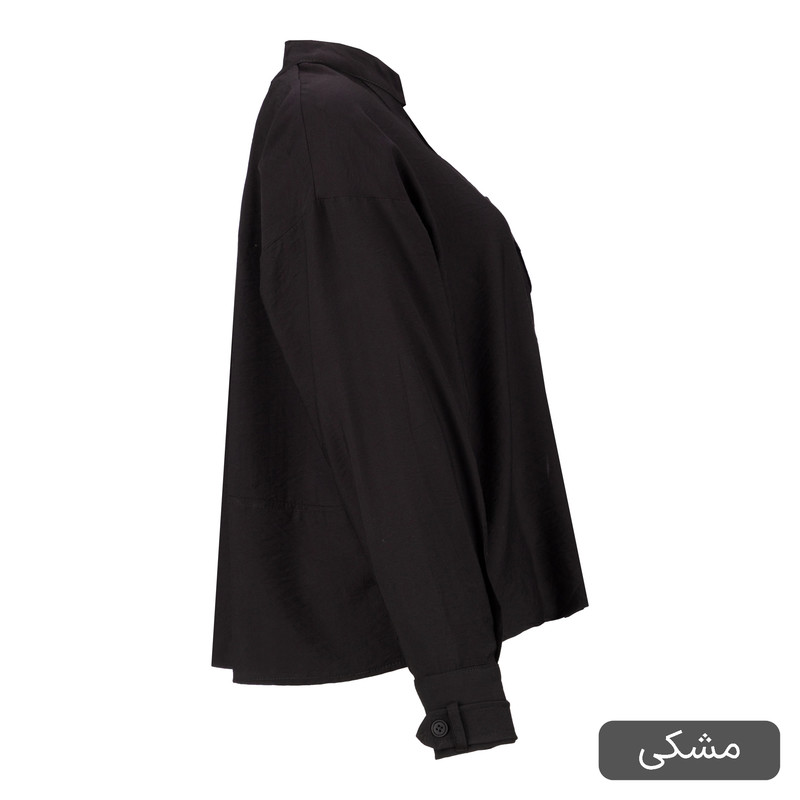 شومیز آستین بلند یقه برگردان زنانه مدل مهوین کد 2616