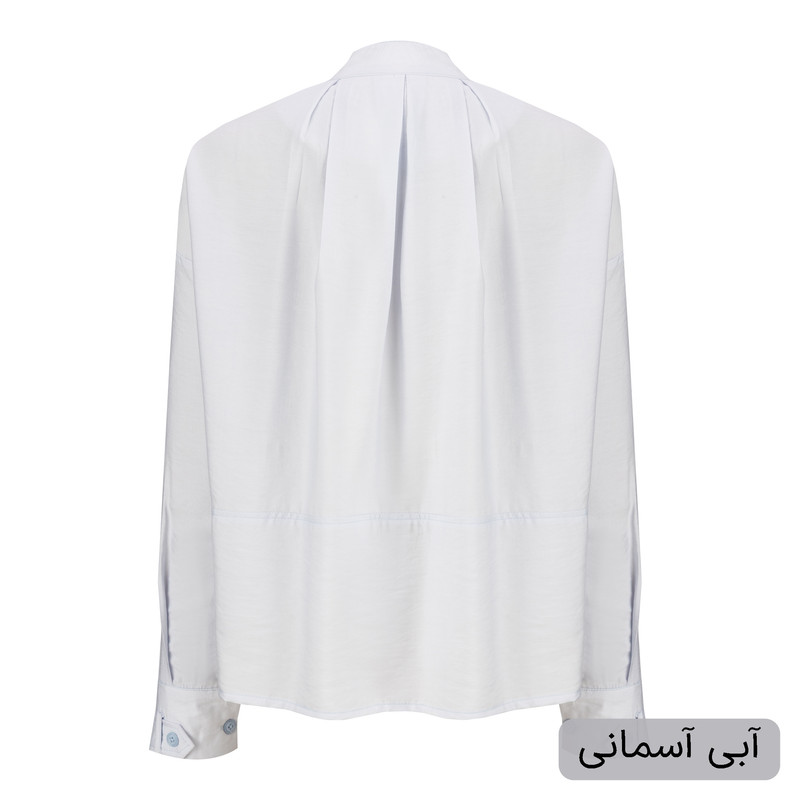 شومیز آستین بلند یقه برگردان زنانه مدل مهوین کد 2616