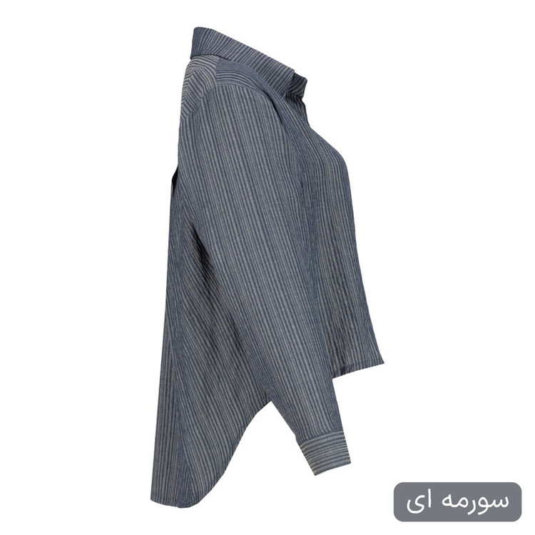 شومیز آستین بلند یقه برگردان زنانه مدل سها کد 2608