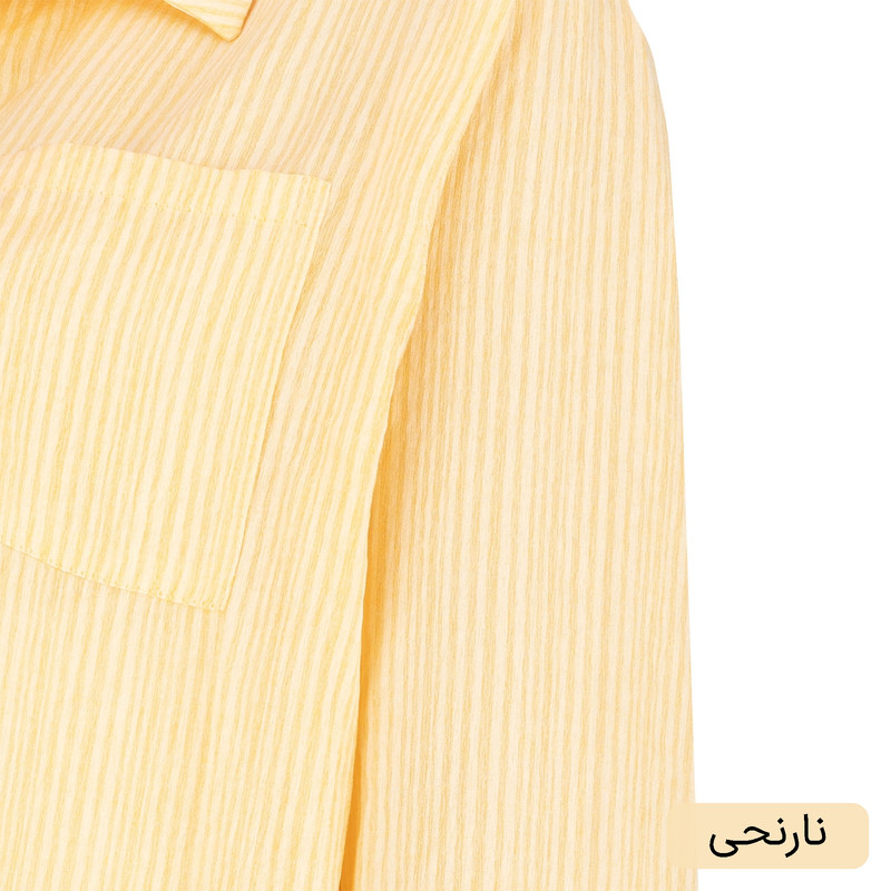 شومیز آستین بلند یقه برگردان زنانه مدل سها کد 2608