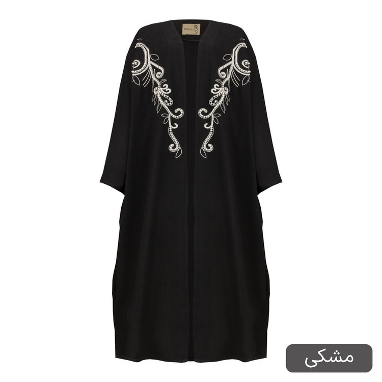 مانتو عبایی زیر زانو زنانه مدل آریاس کد 2545