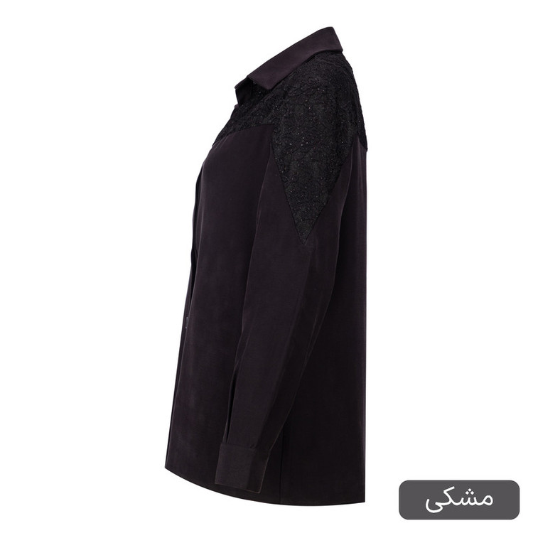 شومیز آستین بلند یقه برگردان زنانه مدل داریس کد 2546