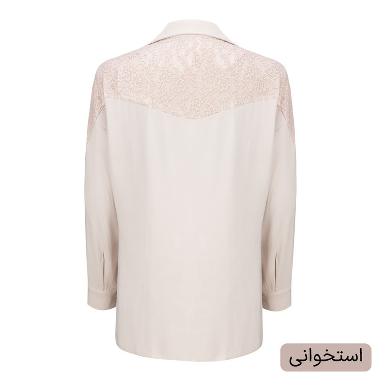 شومیز آستین بلند یقه برگردان زنانه مدل داریس کد 2546