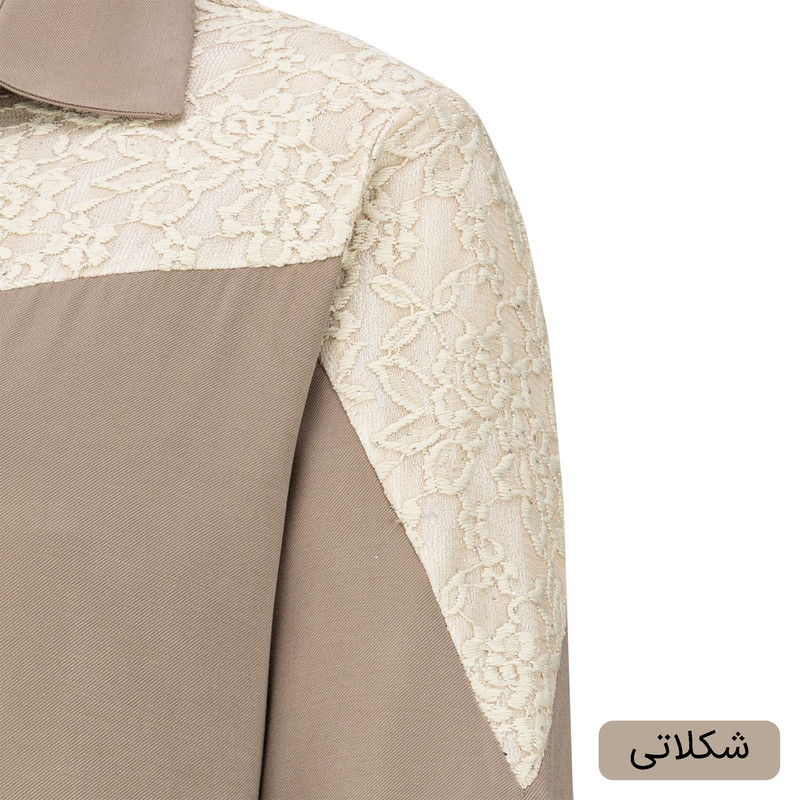 شومیز آستین بلند یقه برگردان زنانه مدل داریس کد 2546