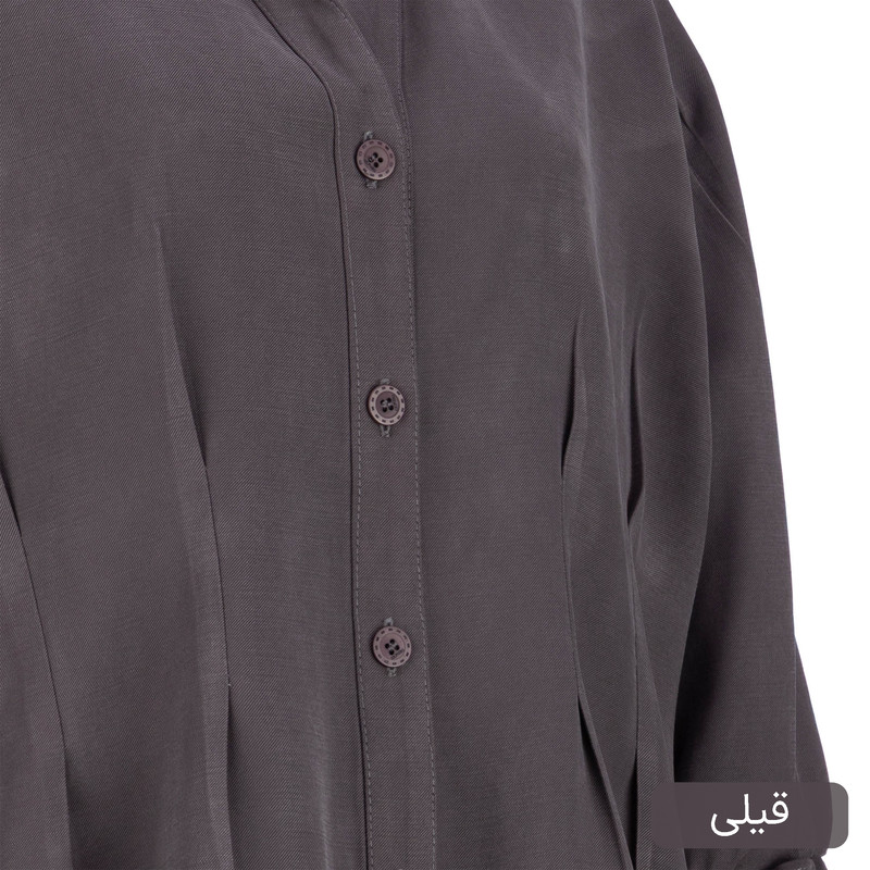 شومیز آستین بلند یقه برگردان زنانه مدل سدین کد 2603