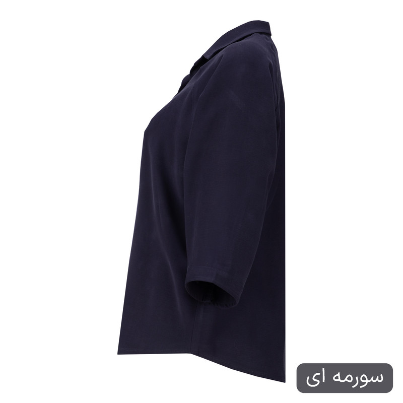 شومیز آستین بلند یقه برگردان زنانه مدل مدیسا کد 2569