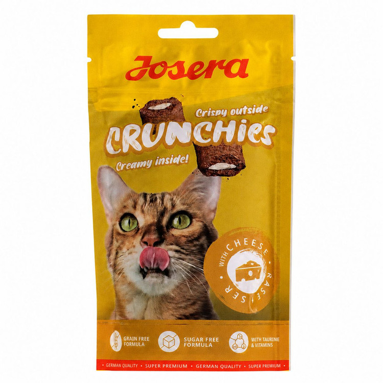 تشویقی گربه جوسرا مدل Crunchies طعم پنیری وزن 60 گرم