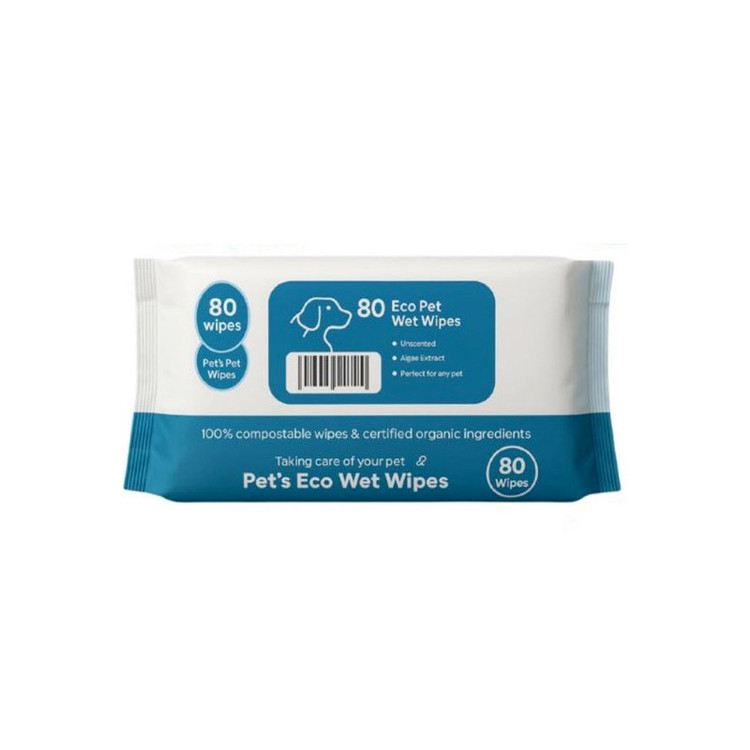 دستمال مرطوب اکو مدل ECO Pet Wet Wipes بسته 80 عددی