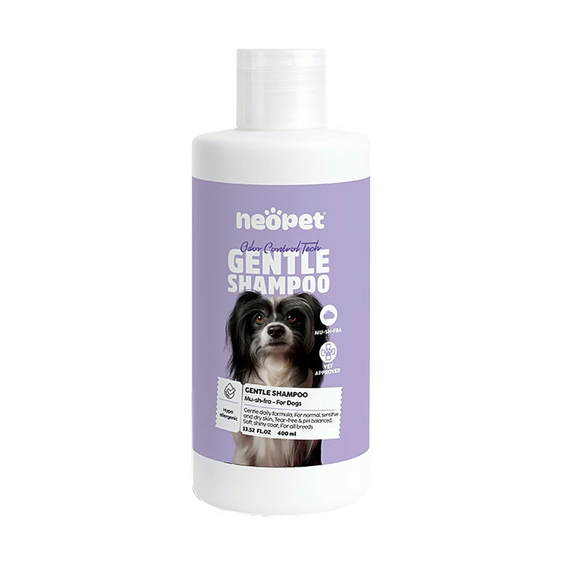 شامپو سگ نئوپت مدل Gentle Shampoo Mu-sh-fra حجم ۴۰۰ میلی‌لیتر