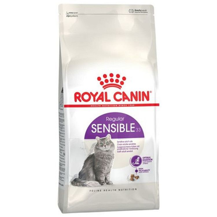 غذای خشک گربه رویال کنین مدل Sensible Adult Cats وزن 4 کیلوگرم