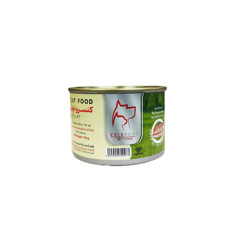 غذای خشک گربه بالغ سلبن مدل پک Sterilised طعم مرغ به همراه کنسرو بسته 4 عددی