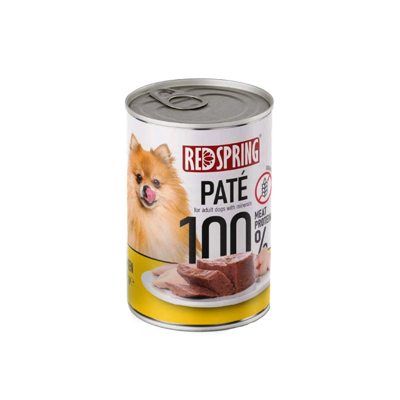 کنسرو غذای سگ رداسپرینگ مدل Pate Pack با طعم بره، مرغ، سیرابی، جگر و گوساله وزن 2.4 کیلوگرم بسته 6 عددی