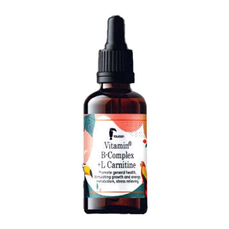 قطره مکمل پرندگان توکان مدل B-complex & L-carnitin حجم ۳۰ میلی لیتر