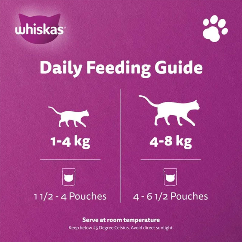 پوچ بچه گربه ویسکاس مدل Kitten Pouch in Jelly طعم ماهی تن وزن 80 گرم