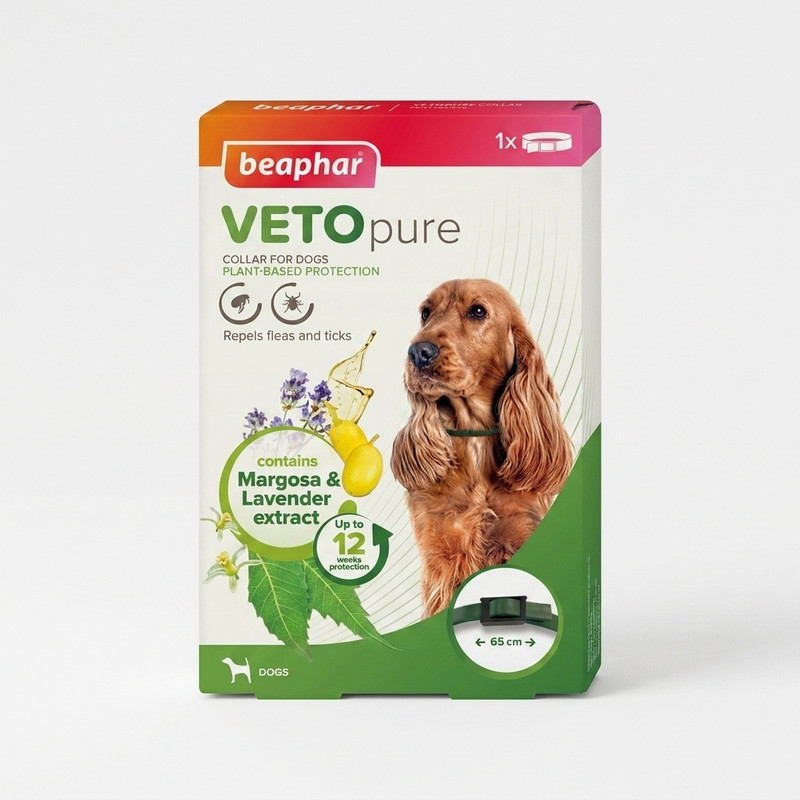قلاده ضد کک و کنه سگ بیفار مدل VETOpure Flea Tick Collar