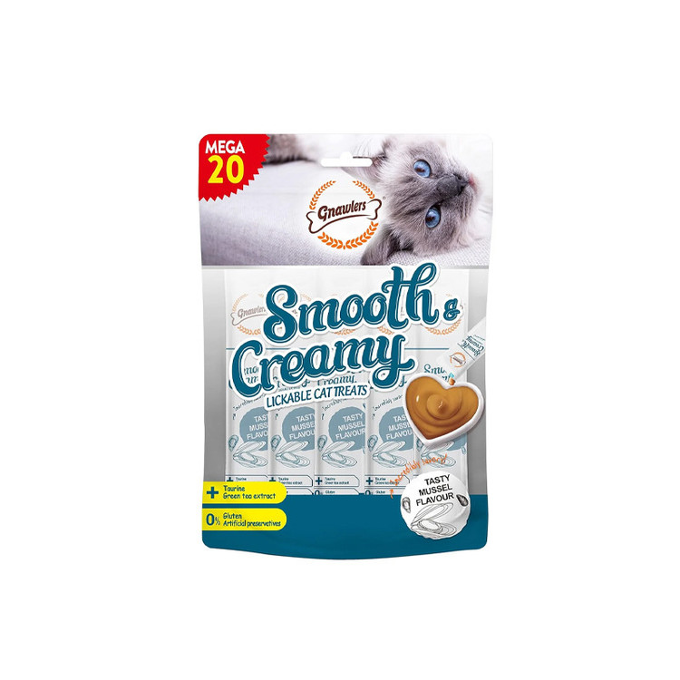 بستنی گربه گناولرز مدل Smooth Creamy طعم صدف بسته 20 عددی