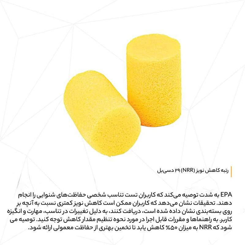 گوش گیر اسفنجی تری ام مدل Classic بسته 10 جفتی